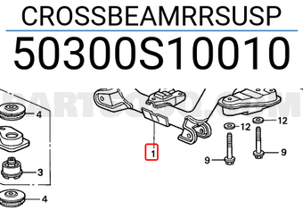 Honda 50300S10010 CROSSBEAMRRSUSP