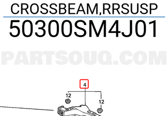 Honda 50300SM4J01 CROSSBEAM,RRSUSP