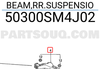 Honda 50300SM4J02 BEAM,RR.SUSPENSIO