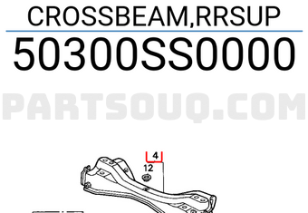Honda 50300SS0000 CROSSBEAM,RRSUP