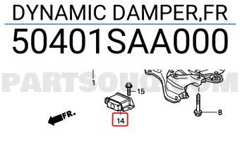 Honda 50401SAA000 DYNAMIC DAMPER,FR