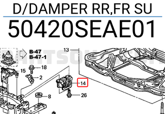Honda 50420SEAE01 D/DAMPER RR,FR SU