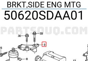 Honda 50620SDAA01 BRKT,SIDE ENG MTG