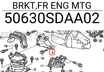 Honda 50630SDAA02 BRKT,FR ENG MTG