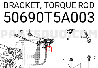 Honda 50690T5A003 BRACKET, TORQUE ROD