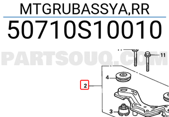 Honda 50710S10010 MTGRUBASSYA,RR