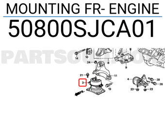 Honda 50800SJCA01 MOUNTING FR- ENGINE