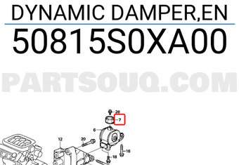 Honda 50815S0XA00 DYNAMIC DAMPER,EN