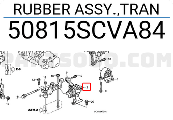 Honda 50815SCVA84 RUBBER ASSY.,TRAN