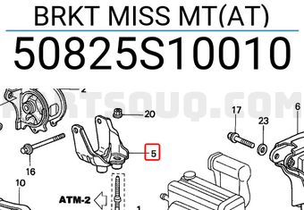 Honda 50825S10010 BRKT MISS MT(AT)