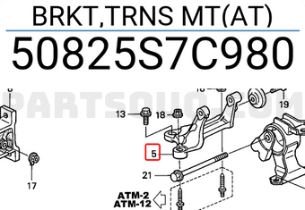 Honda 50825S7C980 BRKT,TRNS MT(AT)