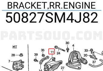 Honda 50827SM4J82 BRACKET,RR.ENGINE