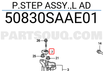 Honda 50830SAAE01 P.STEP ASSY.,L AD