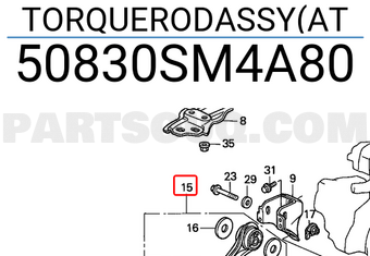 Honda 50830SM4A80 TORQUERODASSY(AT