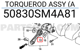 Honda 50830SM4A81 TORQUEROD ASSY (A