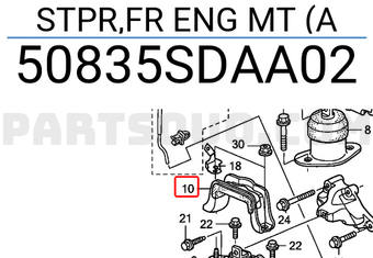 Honda 50835SDAA02 STPR,FR ENG MT (A