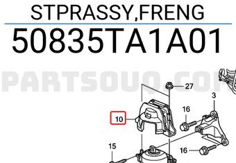 Honda 50835TA1A01 STPRASSY,FRENG