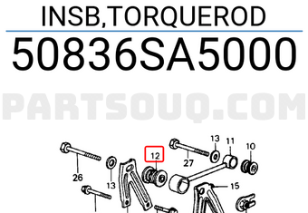 Honda 50836SA5000 INSB,TORQUEROD