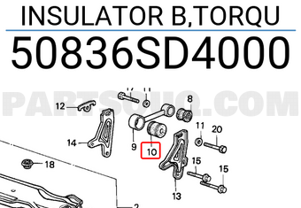 Honda 50836SD4000 INSULATOR B,TORQU