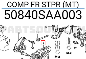 Honda 50840SAA003 COMP FR STPR (MT)
