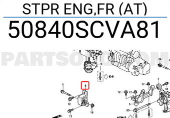 Honda 50840SCVA81 STPR ENG,FR (AT)