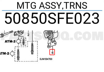 Honda 50850SFE023 MTG ASSY,TRNS