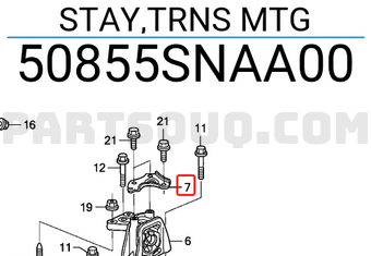 Honda 50855SNAA00 STAY,TRNS MTG