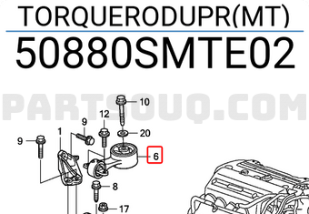 Honda 50880SMTE02 TORQUERODUPR(MT)