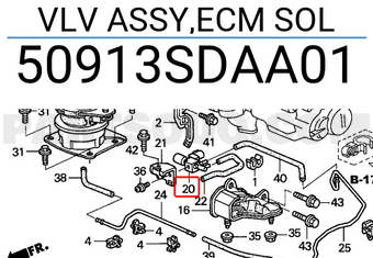 Honda 50913SDAA01 VLV ASSY,ECM SOL