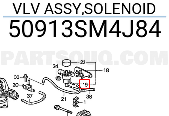Honda 50913SM4J84 VLV ASSY,SOLENOID