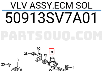 Honda 50913SV7A01 VLV ASSY,ECM SOL