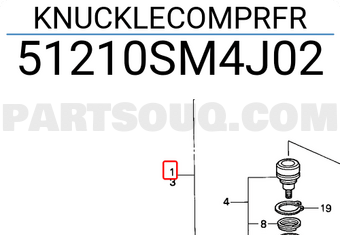 Honda 51210SM4J02 KNUCKLECOMPRFR