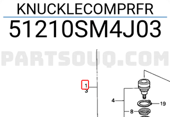 Honda 51210SM4J03 KNUCKLECOMPRFR