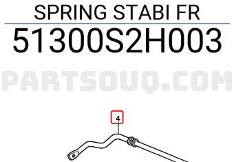 Honda 51300S2H003 SPRING STABI FR