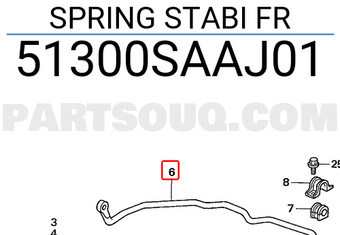 Honda 51300SAAJ01 SPRING STABI FR