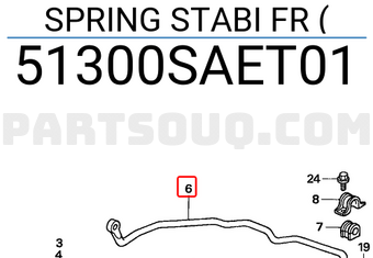Honda 51300SAET01 SPRING STABI FR