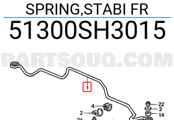 Honda 51300SH3015 SPRING,STABI FR