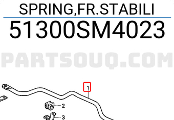 Honda 51300SM4023 SPRING,FR.STABILI
