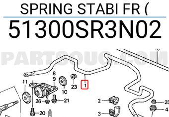 Honda 51300SR3N02 SPRING STABI FR