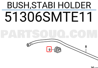 Honda 51306SMTE11 BUSH,STABI HOLDER