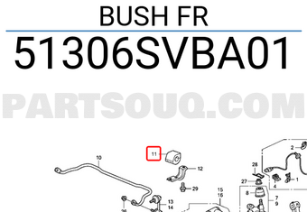 Honda 51306SVBA01 BUSH FR