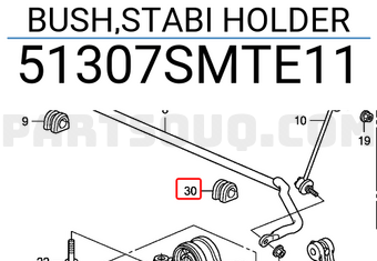 Honda 51307SMTE11 BUSH,STABI HOLDER
