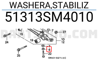 Honda 51313SM4010 WASHERA,STABILIZ