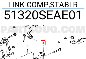 Honda 51320SEAE01 LINK COMP,STABI R