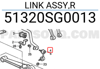 Honda 51320SG0013 LINK ASSY,R