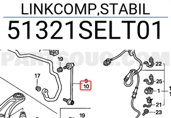 Honda 51321SELT01 LINKCOMP,STABIL