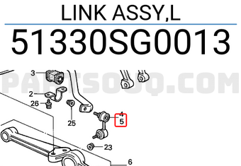 Honda 51330SG0013 LINK ASSY,L