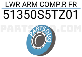 Honda 51350S5TZ01 LWR ARM COMP,R FR
