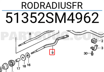 Honda 51352SM4962 RODRADIUSFR
