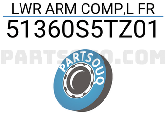 Honda 51360S5TZ01 LWR ARM COMP,L FR